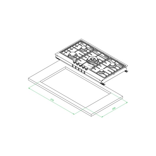 اجاق گاز کن مدل رکو (قطعات ایتالیایی-multi step)